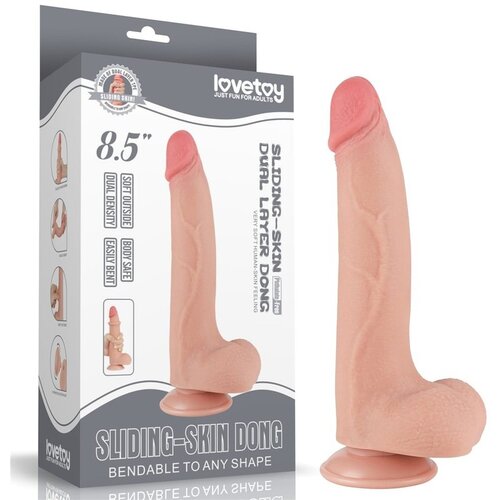  8.5inch Sliding Skin Dual Layer Dong Flesh I  Lvtoy00724 Cene