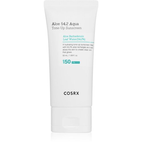 Cosrx Aloe 54.2 Aqua Tone-Up Sunscreen za&amp;scaron;čitni tonirani fluid za obraz SPF 50+ 50 ml Slike