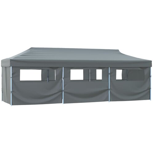 Sklopivi &amp;scaron;ator za zabave s 8 bočnih zidova 870x291x315 cm antracit Slike