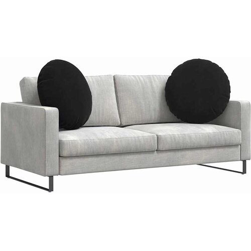  Jastučići za sjedenje 2 pcs Crna &amp;Oslash;60 x 21 cm Bar&amp;scaron;un Slike