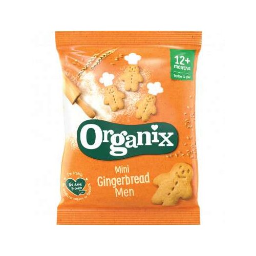 Organix Organski biskvit - Gingerbread Men 12m+ 25g Slike