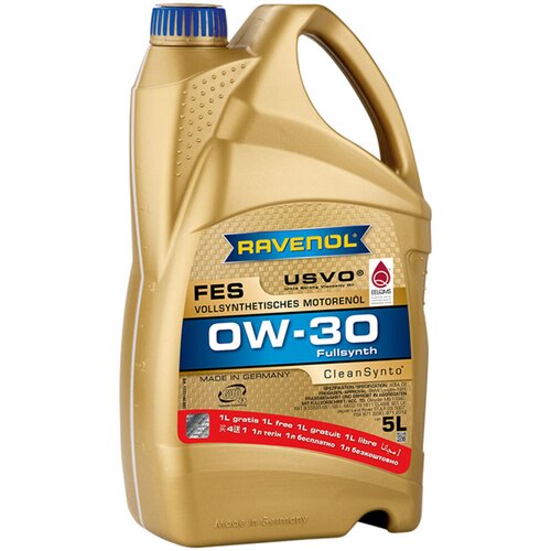 RAVENOL Motorno ulje FES 0W-30, 4 l + Poklon, 1 l Cene