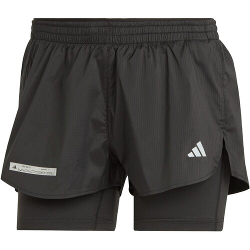 Adidas &Scaron;portne hlače 'Ultimate Two-In-One' svetlo siva / črna / bela Cene