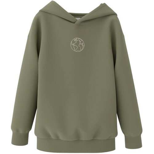 name it Sweater majica 'NKMOBANDO' kaki / maslinasta / crna / bijela Cijene