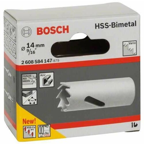 Bosch testera za otvore hss-bimetal za standardne adaptere 2608584147/ 14 mm/ 9/16" Slike