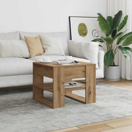  Stol za kavu Artisan hrast 55,5x55x45 cm izrađeno drvo Cijene