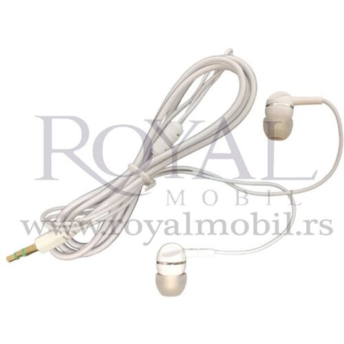 Ofia handsfree slu&amp;scaron;alice univerzalne 3.5mm model 4 bele --W30 Slike