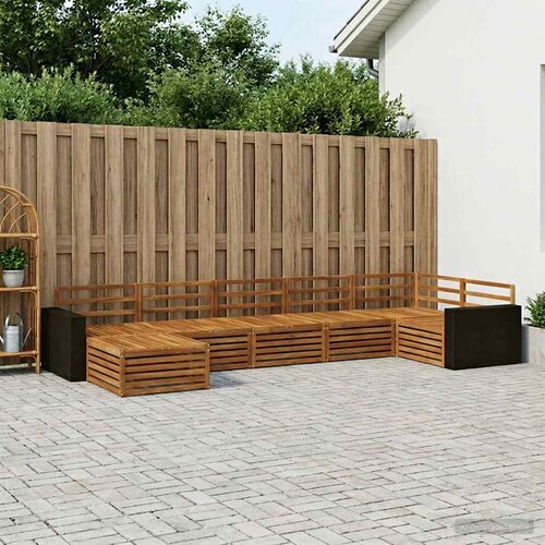  Set vanjskih sofa 7 kom. Prirodna Cijene