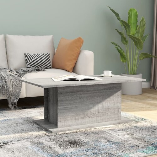 vidaXL Klubska mizica siva sonoma 102x55,5x40 cm iverna plošča Cene