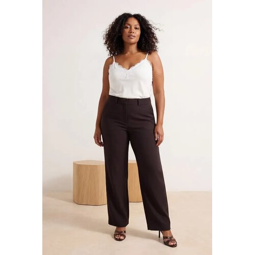 Trendyol Ženske pantalone TBBSS26AR00017, Braon Slike