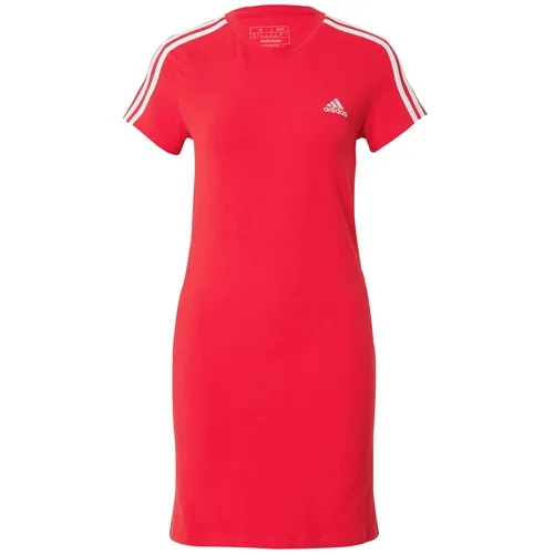 ADIDAS SPORTSWEAR Sportska haljina 'Essentials' crvena / bijela