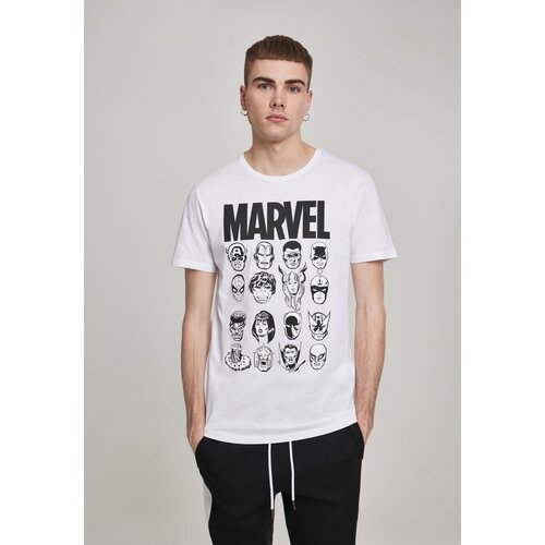 Merchcode Marvel Crew T-shirt white Cene