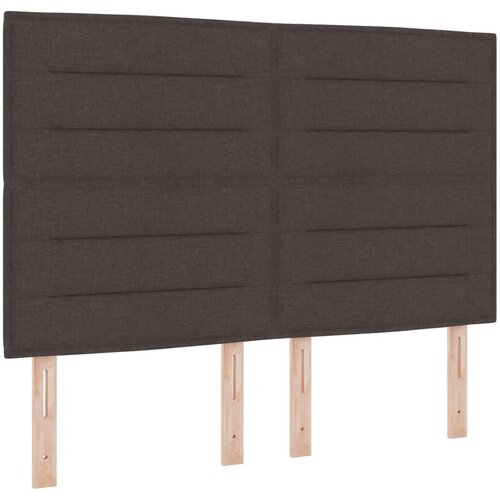  Boxspring krevet s madracem Tamno smeđa 140 x 190 cm Tkanina - Tamno smeđa 140 x 190 cm Dizajn linija Slike