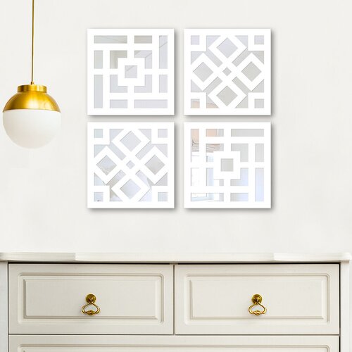 Wallity set ogledala BYZ623284596, beli Cene