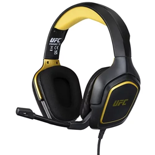 Konix KX UFC Black Gold Gaming slušalke, (20870533)
