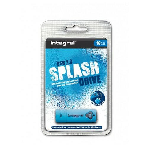 Integral 16 GB Splash Blue 105522 usb memorija Slike