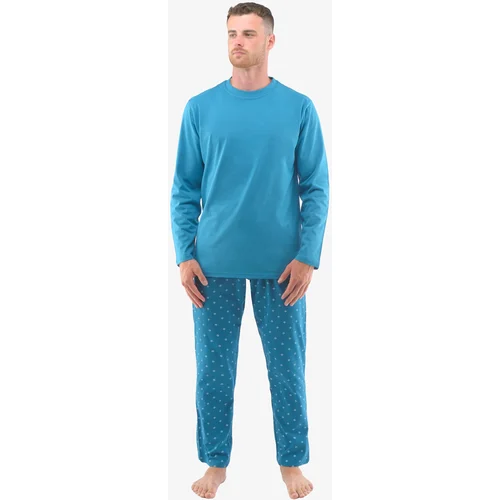 Gino Men's pajamas oversized petrol (79129)