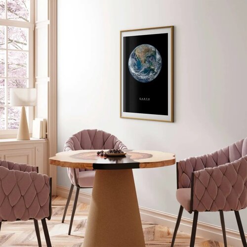  Plakat - Earth 60x90 Zlatni okvir s margom Cene