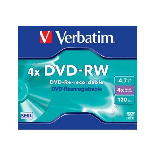 Verbatim DVD-RW 4.7GB 4X 43285 43485 disk Slike