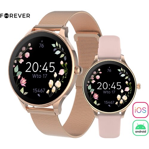 Forever Razstavljen (odprta embalaža) - Velora SB-306 pametna ura, roza zlata (Rose Gold), (21735925) Cene