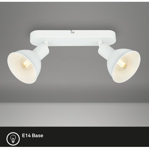 BRILONER 2674-026 - RETRO spot svetiljka 2xE14/25W/230V, bela Slike