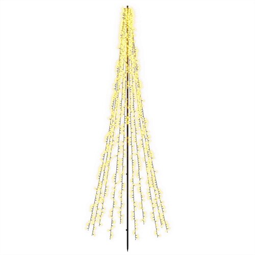  LED božićno drvce 540 LED lampica Topla bijela Čelik Slike