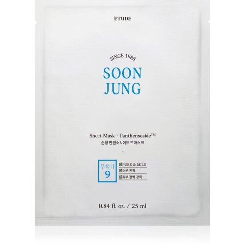 ETUDE SoonJung Panthensoside maska iz platna z vlažilnim in pomirjajočim učinkom 25 ml Cene