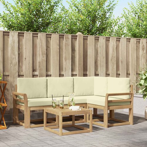  Set vanjskih sofa 5 kom. Bijela i krem Cene