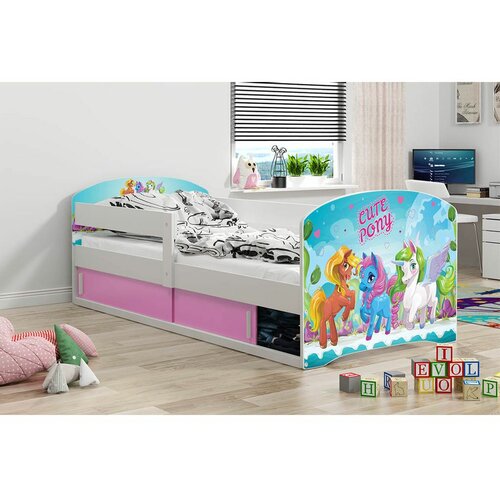 Luki Drveni Dečjii Krevet 1 - 160*80cm - Pony Slike