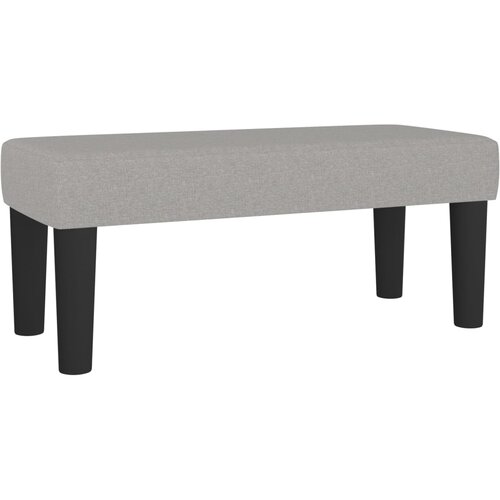 Box spring krevet s madracem svjetlosivi 90x190 cm od tkanine Slike