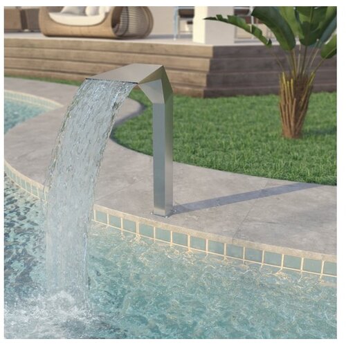  Fontana za bazen od nehrđajućeg čelika 50 x 30 x 90 cm srebrna Cene
