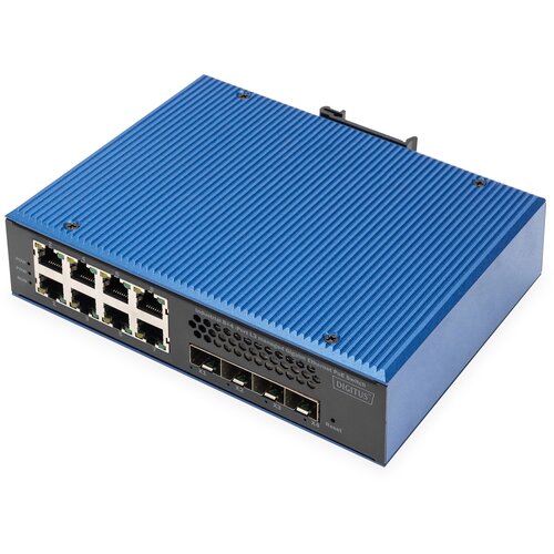 Digitus Industrial 8 + 4 10G uplink port L3 managed Gigabit Ethernet PoE switch Cene