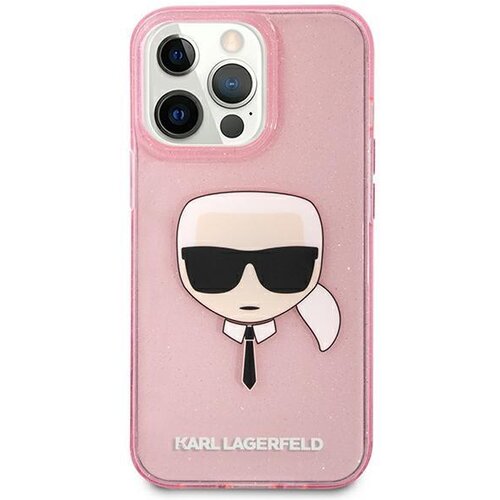 Karl Lagerfeld za&amp;scaron;čitni ovitek Glitter Pink, Iphone 13 Pro Max, (20689549) Slike
