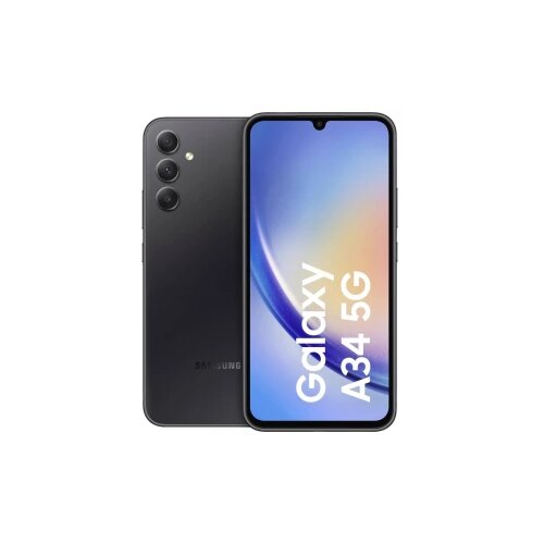 Samsung A346B Galaxy A34 5G pametni telefon, 128 GB pohrane + 6 GB RAM-a, sjajan grafit Galaxy A34 5G pametni telefon 128 GB 16.8 cm (6.6 palac) grafitna Hybrid-Slot Cijene