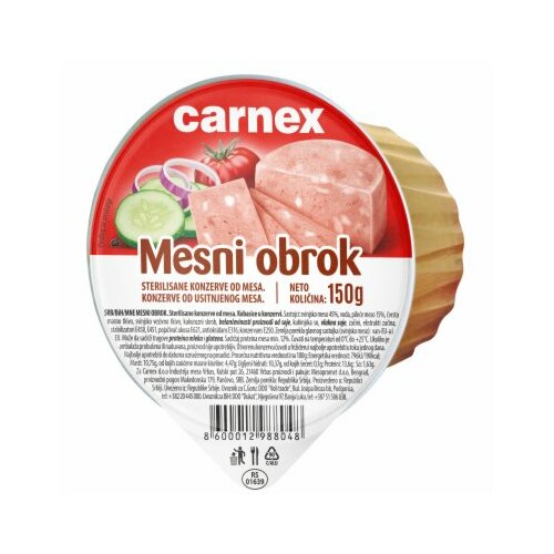 Carnex mesni obrok 150G Cene