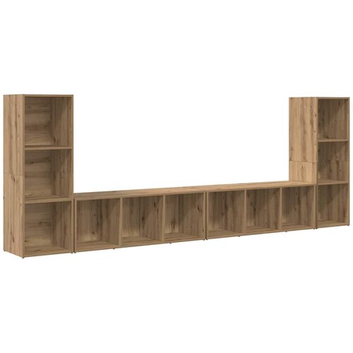  Set TV komoda Zidne 4 pcs Umjetnički hrast 37 x 35 x 107 cm Slike