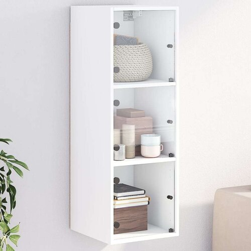  Zidni ormarić sa staklenim vratima bijeli 35 x 37 x 100 cm Cijene
