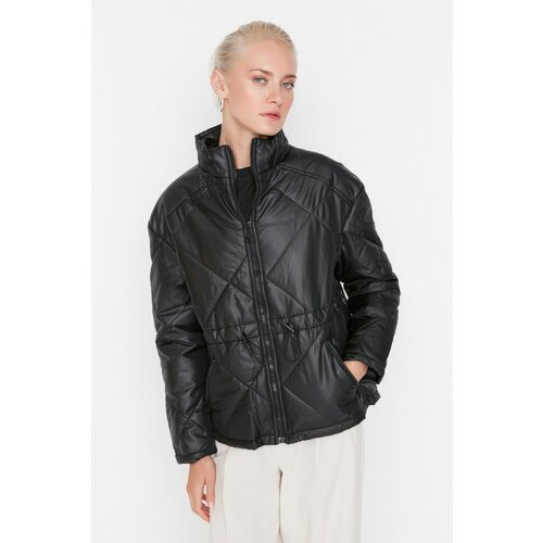 Trendyol Black Oversize Quilted Down Jacket Slike