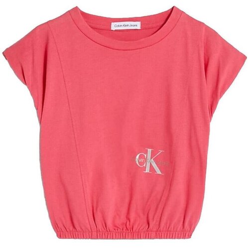 Calvin Klein Jeans Majice s kratkimi rokavi - Rožnata Cene