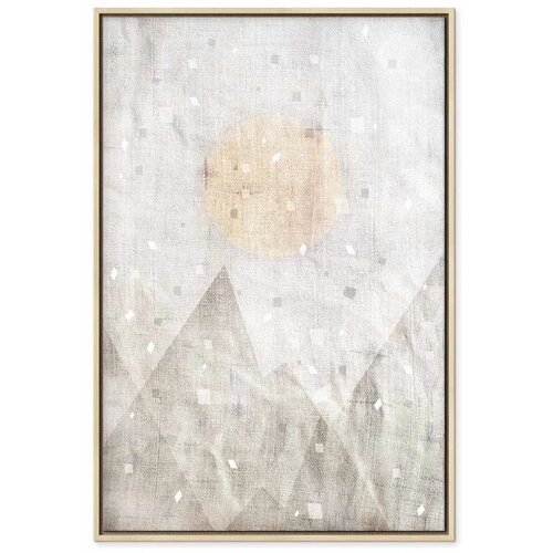  Slika - May Snow (1 Part) Vertical 80x120 U prirodnom drvenom okviru Cene