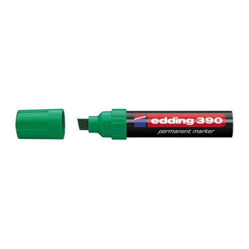 Edding marker permanent 390 4-12mm, deblji, kosi vrh zelena ( 08M390F ) Slike