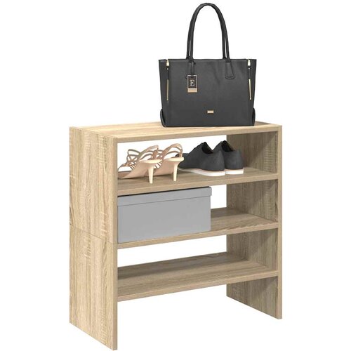 vidaXL Regal za čevlje 2 kosa zložljiva son. hrast 60x30x30,5 cm Cene