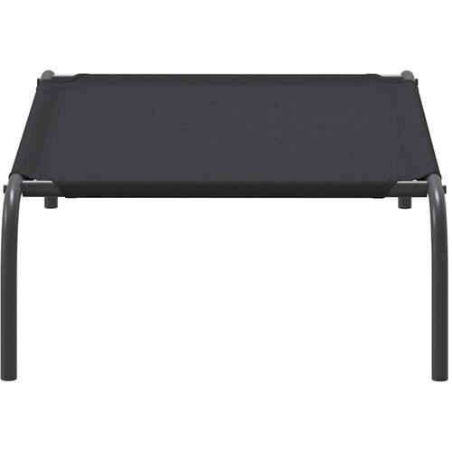  Povi&amp;scaron;eni krevet za pse crni 90x50x20 cm Oxford tkanina i čelik Slike