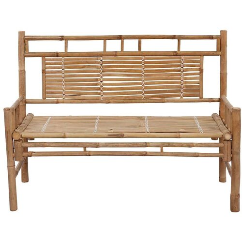  Klupa s jastukom 120 cm od bambusa Slike