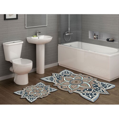 Hanah home Set od 2 tepiha za kupatilo, krem ​​boje Cene