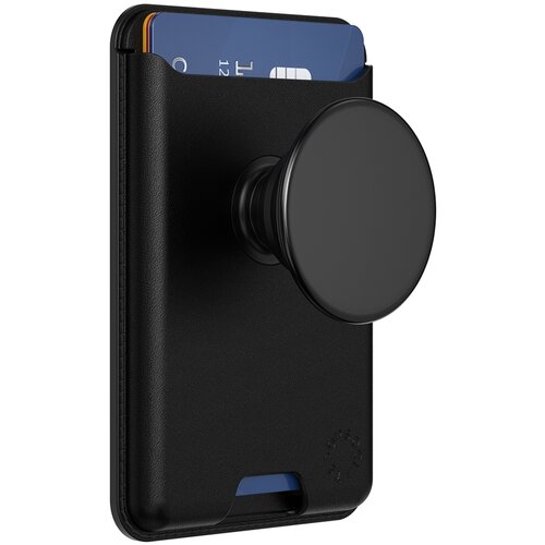 Popsockets MagSafe ohi&scaron;je za kartice PopWallet s stojalom PopGrip in selfijem, Črna, (5000065568) Cene