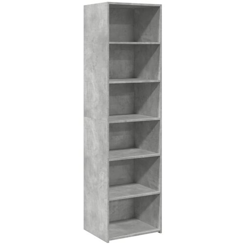 Maison Chic Visoka omara - Komoda - Predalnik betonsko siva 50x41x185 cm inženirski les, (21719482) Slike