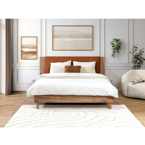 Bobochic Paris Oranžna zakonska postelja z letvenim dnom 160x200 cm Lior &amp;ndash; Slike