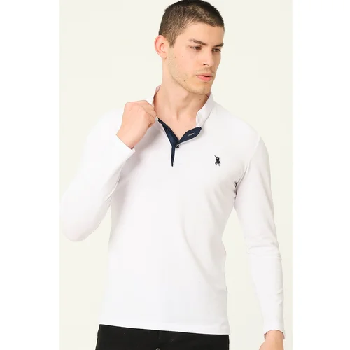 Dewberry V4009 MEN'S SWEATSHIRT-WHITE