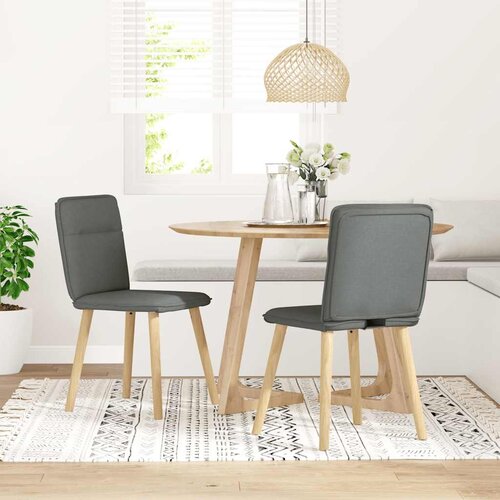 Maison Chic Jedilni stoli - Vzorci stoli 2 kosa temno sivo blago A550, (22031926) Slike